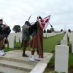 Clan Hay Pipers Tyne Cot Cemetery  30 August 2014